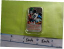  アンティークコイン コイン 金貨 銀貨  MICKEY MOUSE GOOFY DONALD STEAMBOAT ENAMEL DISNEY 1955 MOVIE 999 SILVER BAR RARE