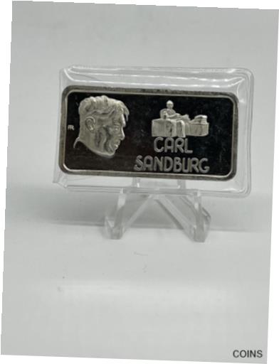 ڶ/ʼݾڽա ƥ    [̵] 1974 Carl Sandburg 1 OZ .999. F.S. -Hamilton Mint -Our Greatest Americans -