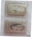 【極美品/品質保証書付】 アンティークコイン 銀貨 2 OZ .999 Fine Silver Bars Spirit of St Louis & 1918 Jenny Biplane Patrick Mint - [送料無料] #sof-wr-011842-8391