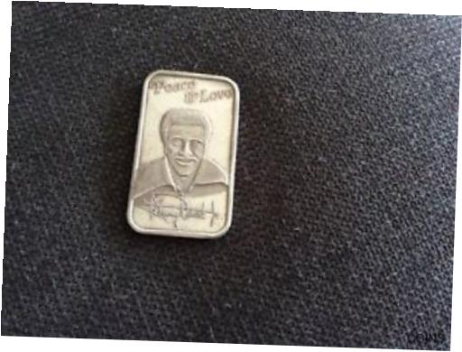 【極美品/品質保証書付】 アンティークコイン 銀貨 Sammy Davis Jr. Silver Bar .999 1 oz. 送料無料 sof-wr-011842-8599