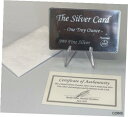 パイロメット社のシルバーカード 1 オンス .999 ファインシルバー。財布に収まる COA 2022THE SILVER CARD 1 Oz .999 FIN...