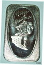 yɔi/iۏ؏tz AeB[NRC RC   [] Vintage Christmas1 troy oz. .999 Fine Silver Art Bar Santa Claus