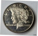 ピースダラー デザイン 1 トロイオンス 0.999 ファイン シルバー ラウンドPeace Dollar Design One Troy Ounce .999 Fine Silver Round