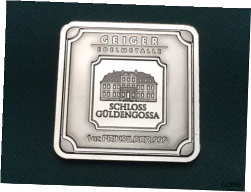 【極美品/品質保証書付】 アンティークコイン コイン 金貨 銀貨 [送料無料] 1 oz Silver Geiger Edelmetalle Bullion Uncirculated Bar New from Sealed Box