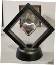 1 オンス 0.999 シルバー ハンド注ぐハート フレーム付きスタンド付き 愛 母の日 結婚1 oz .999 silver hand poured Hear...