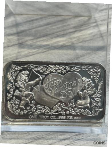 ڶ/ʼݾڽա ƥ  Happy Valentine's Day Variety 1 Oz Silver Bar Crown Mint [̵] #sof-wr-011842-2133