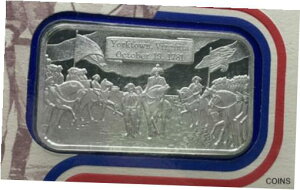 1オンス.999 シルバーバー コロンビア造幣局 ヨークタウンの戦い1 oz. .999 Silver Bar Columbia Mint Battle of Yorktown