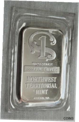  アンティークコイン コイン 金貨 銀貨  Sealed - 'Northwest Territorial' - Silver Art Bar - 1oz.999 fine - Washington-