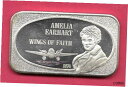 【極美品/品質保証書付】 アンティークコイン コイン 金貨 銀貨 送料無料 AMELIA EARHART .999 SILVER ART BAR-