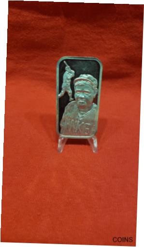 【極美品/品質保証書付】 アンティークコイン コイン 金貨 銀貨 [送料無料] Vintage Babe Ruth 1 Oz. .999 Proof-Like Silver Bar By World-Wide Coin. Limited