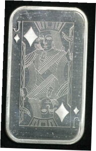 1オンスシルバーバー - ダイヤのジャック - マディソンミント1 Oz. Silver Bar - Jack of Diamonds - Madison Mint