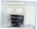シルバー カード 1 トロイ オンス 0.999 ファイン BU パイロメット 財布に収まります アート バー カード-The Silver Card 1 Tr...