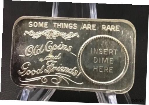  アンティークコイン コイン 金貨 銀貨  1973 CRABTREE MINT “SOME THINGS ARE RARE…” 1 OZ .999 SILVER ART BAR - VERY RARE!