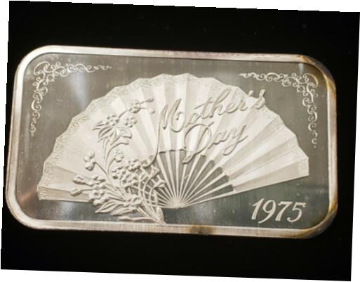 yɔi/iۏ؏tz AeB[NRC RC   [] 1 oz .999 Fine Silver Art Bar - Madison Mint - Mothers Day 1975 -SKU-F3458