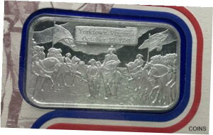 1オンス.999 シルバーバー コロンビア造幣局 ヨークタウンの戦い1 oz. .999 Silver Bar Columbia Mint Battle of Yorktown