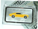 yɔi/iۏ؏tz AeB[NRC RC   [] 1 oz .999 Silver ART BAR Yellow 1970 Ford Mustang Boss 429 Muscle Car Colorized