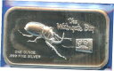 1 オンス .999 ファイン シルバー バー - ウォーターゲート バグ1 oz .999 Fine Silver Bar - The Watergate Bug