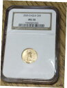 【極美品/品質保証書付】 アンティークコイン コイン 金貨 銀貨 [送料無料] 2005 1/10oz $5 American Gold Eagle NGC MS70-