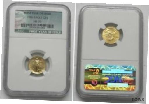 yɔi/iۏ؏tz AeB[NRC RC   [] 1986 American Gold $5 Eagle - NGC MS70 First Year of Issue #6002