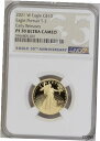 2021-W プルーフ $10 タイプ 2 アメリカン ゴールド イーグル 1/4 オンス NGC PF70UC ER ブルー ラベル2021-W Proof $10 Type 2 American Gold Eagle 1/4 oz NGC PF70UC ER Blue Label