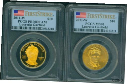 2011-W $10 GOLD SPOUSE LUCRETIA GARFIELD PCGS PR70 MS70 2-COINS FIRST STRIKE FS※関税は当ショップ負担（お客様負担無し）※全国送料無料・海外輸送無料※商品の状態は画像をご確認下さい（極美品・目立った汚れ無し）※輸入品の為英語表記となります※その他ご不明点はお気軽にお問合せ下さい！Seller Notes: “PCGS graded: 2-coins set.”Coin: American Presidential SpouseCertification: PCGSPrecious Metal Content per Unit: 1/2 ozStrike Type: ProofGrade: MS 70Year: 2011Brand/Mint: U.S. MintComposition: Gold[ご購入前に必ずお読み下さい]親切丁寧に、商品到着までサポート対応させていただきます。■パソコンの画像・画質により色や素材感が、実際の商品と多少異なる場合がございますので予めご了承くださいませ。■お客様のご都合（程度の解釈相違を含む）による商品のご購入後のキャンセル返品は、原則としてお受け致しておりません。未払いのまま2日以上連絡が取れない場合はキャンセルさせて頂きます。その場合、事務局側が自動的に「非常に悪い」の評価を付けてしまいますのでご注意ください。※お支払い頂いた場合は連絡は不要です。※他ショップでも販売しておりますので、稀に在庫がない場合がございます。■不具合での返品は箱などすべてが到着時の状態になるものに限らせていただきます。※当店では不良品はすべて現物確認と不具合の確認を行い対応をさせて頂いております。■お客様のご都合によるご注文確定後の商品のキャンセルにつきましては承っておりません。また、ご入金確認後、またはご決済完了確認後のキャンセルにつきましては、ご注文総額の30％のキャンセル料をご請求させていただきます。■領収書二重発行やトラブル防止のため、領収書発行は行っておりません。事務局側が発行している「支払い明細」が正式な支払い証明となります。支払い明細画面を印刷したものが領収書の代わりになることを各税務署に確認済みです。■年末年始・連休の発送は、業者も休みになる関係でいつもより遅れます。■輸送時の破損の場合は配送業者への報告を行って下さい。報告なしでの対応はできません。■日祝日は定休日とさせていただいております。連絡・発送が出来ませんのであらかじめご了承お願いいたします。■内容は必ずお読みになってからお買い求め下さいますようお願い致します。※在庫状況は常に更新をしておりますが、当社は複数店舗で在庫を共有しているため、ご注文を頂きましても稀に欠品している場合がございます。その際は誠に申し訳ございませんが、その旨をメールまたはお電話にてご連絡させていただきます。ご理解いただけますようお願い申し上げます。親切・丁寧にお取引させていただきますのでよろしくお願いします。 品質保証について 当店の商品の、品質保証についてご紹介いたします。 ▽品質保証書 お買い上げいただく全ての商品に「WORLD RESOURCE品質保証書」をおつけいたします。 これは、WORLD RESOURCEが販売した商品であることを保証するものです。大切に保管してください。 ▽標準保証に関して 当店でご購入頂きました商品は7日以内の標準保証サービスが付属致します。 ※ご購入日につきましては、製品の品質保証書に記載の日付にて確認させていただきます。 ※保証は通常利用時のみの対応となります。 ※ご購入日の確認を致しかねる場合は有償となります。品質保証書は大切に保管して下さい。POINT01　品揃え一番店を目指して 「期待に答えるお店づくりと、時代に合わせたサービスをご提供致します。」 POINT02　多種多様な商品レパートリー 「幅広く、世界の商品をご用意しております。」 POINT03　きっと見つかる！新しい発見 「テレビや雑誌で紹介されたアイテムもいちはやく。」 モットー：丁寧な接客対応 その道数十年のスタッフだからこそできる、“豊富な知識”に基づく商品のご提案。 お探しの商品はお気軽にスタッフにお尋ねください。 「以前は、商品ページあったけど、、、見つからない。」 「初めてアンティークコインの購入をしますが大丈夫ですか？」 「この年代の商品を探していますが、おすすめはありますか？」 「友人にアンティークコインを送りたいけど、おすすめありますか？」 等など、困ったときの質問にも、しっかり対応・お調べ致します。 取寄せ、取り置き等もできますので、商品一覧で見つからなかった商品でも、 スタッフまでお気軽にご相談下さい。 【お問い合わせはお気軽にどうぞ】 suport@world-resource.net