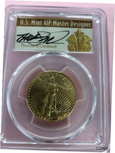 【極美品/品質保証書付】 アンティークコイン 金貨 1993 PCGS $25 1/2 OUNCE GOLD EAGLE MS70 Cleveland (Art Deco) ☆POP ONLY 1 COIN ☆ [送料無料] #gct-wr-011924-407