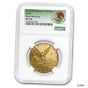 2022 メキシコ 1/2 オンス ゴールド リベルタ PF-70 NGC (ER、紋章) - SKU#2562882022 Mexico 1/2 oz Gol...