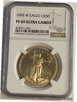 【極美品/品質保証書付】 アンティークコイン 金貨 1995 W American Gold Eagle 1 oz Proof NGC PF 69 Ultra Cameo $50 West Point Coin [送料無料] #gct-wr-011926-1248