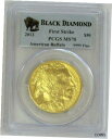 【極美品/品質保証書付】 アンティークコイン 金貨 2013 GOLD 1oz $50 AMERICAN BUFFALO BLACK DIAMOND COIN PCGS MINT STATE 70 [送料無料] #gct-wr-011926-1256