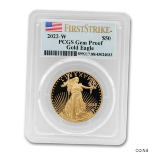 2022 W 1 oz Proof Gold American Eagle Coin First Strike Gem Proof by PCGS※関税は当ショップ負担（お客様負担無し）※全国送料無料・海外輸送無料※商品の状態は画像をご確認下さい（極美品・目立った汚れ無し）※輸入品の為英語表記となります※その他ご不明点はお気軽にお問合せ下さい！Certification: PCGSGrade: GEMPRCirculated/Uncirculated: UncirculatedStrike Type: ProofMint Location: West PointYear: 2022Photos: Sample photo shown for quality. Your item will be very similar.Denomination: $50Composition: GoldCountry: United StatesCoin: American EaglePrecious Metal Content per Unit: 1 ozCountry/Region: United StatesFineness: 0.9167Modified Item: NoBrand/Mint: U.S. MintTime Period Manufactured: Modern Era[ご購入前に必ずお読み下さい]親切丁寧に、商品到着までサポート対応させていただきます。■パソコンの画像・画質により色や素材感が、実際の商品と多少異なる場合がございますので予めご了承くださいませ。■お客様のご都合（程度の解釈相違を含む）による商品のご購入後のキャンセル返品は、原則としてお受け致しておりません。未払いのまま2日以上連絡が取れない場合はキャンセルさせて頂きます。その場合、事務局側が自動的に「非常に悪い」の評価を付けてしまいますのでご注意ください。※お支払い頂いた場合は連絡は不要です。※他ショップでも販売しておりますので、稀に在庫がない場合がございます。■不具合での返品は箱などすべてが到着時の状態になるものに限らせていただきます。※当店では不良品はすべて現物確認と不具合の確認を行い対応をさせて頂いております。■お客様のご都合によるご注文確定後の商品のキャンセルにつきましては承っておりません。また、ご入金確認後、またはご決済完了確認後のキャンセルにつきましては、ご注文総額の30％のキャンセル料をご請求させていただきます。■領収書二重発行やトラブル防止のため、領収書発行は行っておりません。事務局側が発行している「支払い明細」が正式な支払い証明となります。支払い明細画面を印刷したものが領収書の代わりになることを各税務署に確認済みです。■年末年始・連休の発送は、業者も休みになる関係でいつもより遅れます。■輸送時の破損の場合は配送業者への報告を行って下さい。報告なしでの対応はできません。■日祝日は定休日とさせていただいております。連絡・発送が出来ませんのであらかじめご了承お願いいたします。■内容は必ずお読みになってからお買い求め下さいますようお願い致します。※在庫状況は常に更新をしておりますが、当社は複数店舗で在庫を共有しているため、ご注文を頂きましても稀に欠品している場合がございます。その際は誠に申し訳ございませんが、その旨をメールまたはお電話にてご連絡させていただきます。ご理解いただけますようお願い申し上げます。親切・丁寧にお取引させていただきますのでよろしくお願いします。 品質保証について 当店の商品の、品質保証についてご紹介いたします。 ▽品質保証書 お買い上げいただく全ての商品に「WORLD RESOURCE品質保証書」をおつけいたします。 これは、WORLD RESOURCEが販売した商品であることを保証するものです。大切に保管してください。 ▽標準保証に関して 当店でご購入頂きました商品は7日以内の標準保証サービスが付属致します。 ※ご購入日につきましては、製品の品質保証書に記載の日付にて確認させていただきます。 ※保証は通常利用時のみの対応となります。 ※ご購入日の確認を致しかねる場合は有償となります。品質保証書は大切に保管して下さい。POINT01　品揃え一番店を目指して 「期待に答えるお店づくりと、時代に合わせたサービスをご提供致します。」 POINT02　多種多様な商品レパートリー 「幅広く、世界の商品をご用意しております。」 POINT03　きっと見つかる！新しい発見 「テレビや雑誌で紹介されたアイテムもいちはやく。」 モットー：丁寧な接客対応 その道数十年のスタッフだからこそできる、“豊富な知識”に基づく商品のご提案。 お探しの商品はお気軽にスタッフにお尋ねください。 「以前は、商品ページあったけど、、、見つからない。」 「初めてアンティークコインの購入をしますが大丈夫ですか？」 「この年代の商品を探していますが、おすすめはありますか？」 「友人にアンティークコインを送りたいけど、おすすめありますか？」 等など、困ったときの質問にも、しっかり対応・お調べ致します。 取寄せ、取り置き等もできますので、商品一覧で見つからなかった商品でも、 スタッフまでお気軽にご相談下さい。 【お問い合わせはお気軽にどうぞ】 suport@world-resource.net