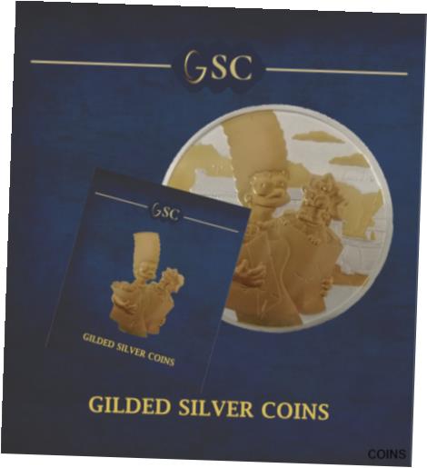 ڶ/ʼݾڽա ƥ  2021 Gilded Silver Marge and Maggie Simpson 1Oz PM Edition [̵] #sof-wr-011926-1749