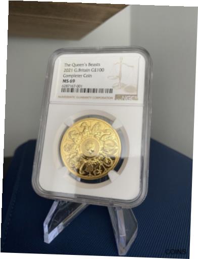  アンティークコイン 金貨 2021 Great Britain 1 oz Gold Queen's Beasts Completer Coin  #gcf-wr-011926-266