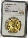 2012 アメリカン バッファロー ゴールド $50 1 オンス .9999 ファイン MS 70 NGC2012 American Buffalo Gold $50 1 oz .9999 Fine MS 70 NGC(3)