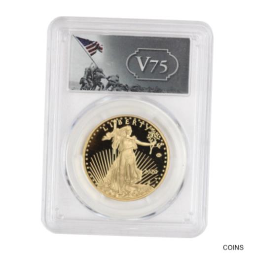 【極美品/品質保証書付】 アンティークコイン 金貨 2020-W $50 American Gold Eagle PCGS PR70DCAM FS v75 Privy WWII Deep Cameo coin..