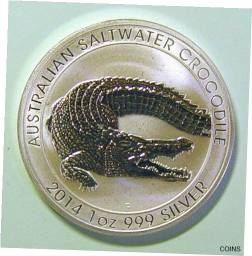 ڶ/ʼݾڽա ƥ    [̵] Australia 1$ Saltwater Crocodile 2014 1 OZ, IN A Capsule