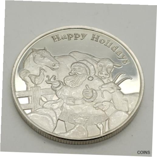 ڶ/ʼݾڽա ƥ    [̵] 2012 Happy Holiday Alexa 1 One Troy Ounce Round .999 Fine Silver Coin
