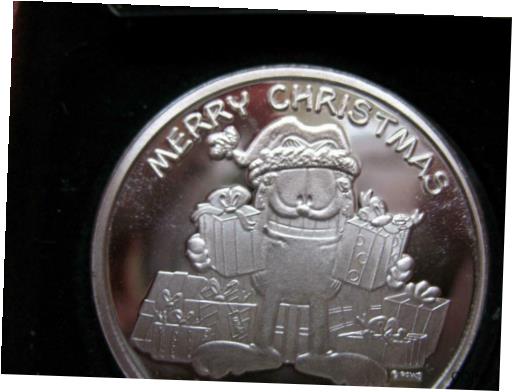 ڶ/ʼݾڽա ƥ 1-OZ .999 SILVER 2016 CHRISTMAS GARFIELD PAWS WITH GIFTS ENGRAVABLE COIN + GOLD [̵] #ccf-wr-011926-4060