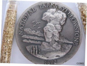 ڶ/ʼݾڽա ƥ    [̵] 1-OZ. LONGINES STERLING SILVER YELLOWSTONE NAT'L PARK 3D HIGH RELIEF COIN+GOLD