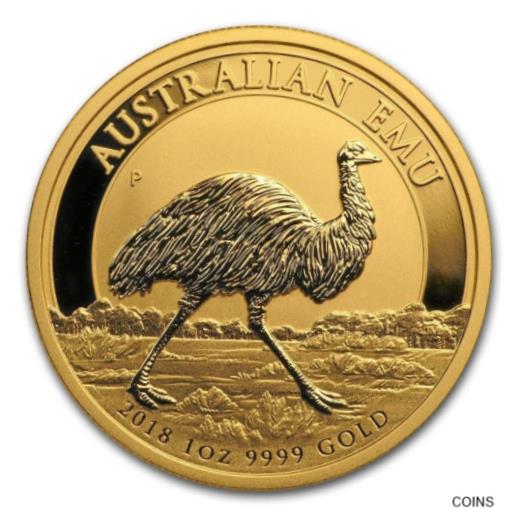 【極美品/品質保証書付】 アンティークコイン 金貨 2018 Australia 1 oz Gold Emu BU [送料無料] #gof-wr-011926-4476