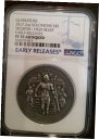 2017 $5 2オンス ソロモン グラディエーター セキューター シルバー/アンティーク NGC PF 70 早期リリース2017 $5 2oz Solomon Gladiators Secutor Silver/Antiqued NGC PF 70 EARLY RELEASE