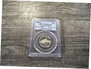 1999-S シルバー ニュージャージー州クォーター PR69DCAM PCGS プルーフ 69 ディープ カメオ1999-S Silver New Jersey State Quarter PR69DCAM PCGS Proof 69 Deep Cameo