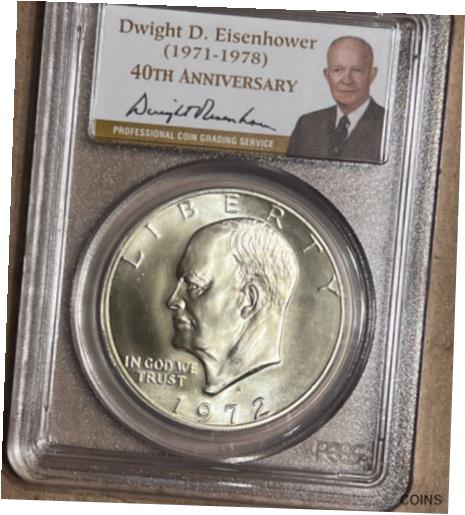 yɔi/iۏ؏tz AeB[NRC RC   [] 1972 S SILVER Eisenhower Dollar PCGS MS67 Beautiful US Coin 1972-S IKE