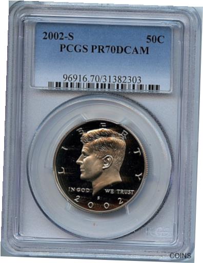  アンティークコイン 硬貨 2002 S Kennedy Half PR70 DCAM PCGS 50 Cent Clad Proof Graded Coin B7  #oct-wr-012034-7955