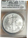 2009 シルバー イーグル ANACS MS70 素敵なスポットなし Ebay CHN で最安値2009 Silver Eagle ANACS MS70 Ni...