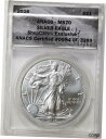  アンティークコイン コイン 金貨 銀貨  2016 $1 1oz Silver American Eagle MS70 ANACS 100984 Shop CSN TV Exclusive