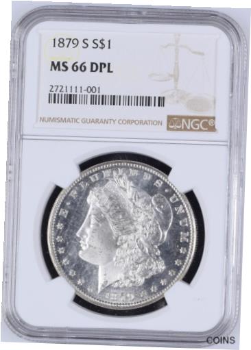 ڶ/ʼݾڽա ƥ  1879-S $1 Morgan Silver Dollar NGC MS66 DPL (DMPL) - Deep Mirrors & Frosty Gem [̵] #sot-wr-012096-1745