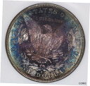 【極美品/品質保証書付】 アンティークコイン コイン 金貨 銀貨 [送料無料] 1881-S Morgan Dollar $1 NGC MS66 Old holder beautifully toned! Very lustrous! J9 3