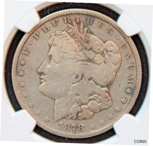 【極美品/品質保証書付】 アンティークコイン コイン 金貨 銀貨 [送料無料] 1878-S Top-100 Morgan Dollar VAM-27 (long nock reverse) graded F Details by NGC
