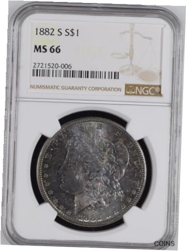 ڶ/ʼݾڽա ƥ  1882-S Morgan Silver Dollar NGC MS66 - - It'...