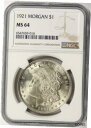 1921 年 $1 モルガン ドル NGC MS641921 $1 Morgan Dollar NGC MS64(3)